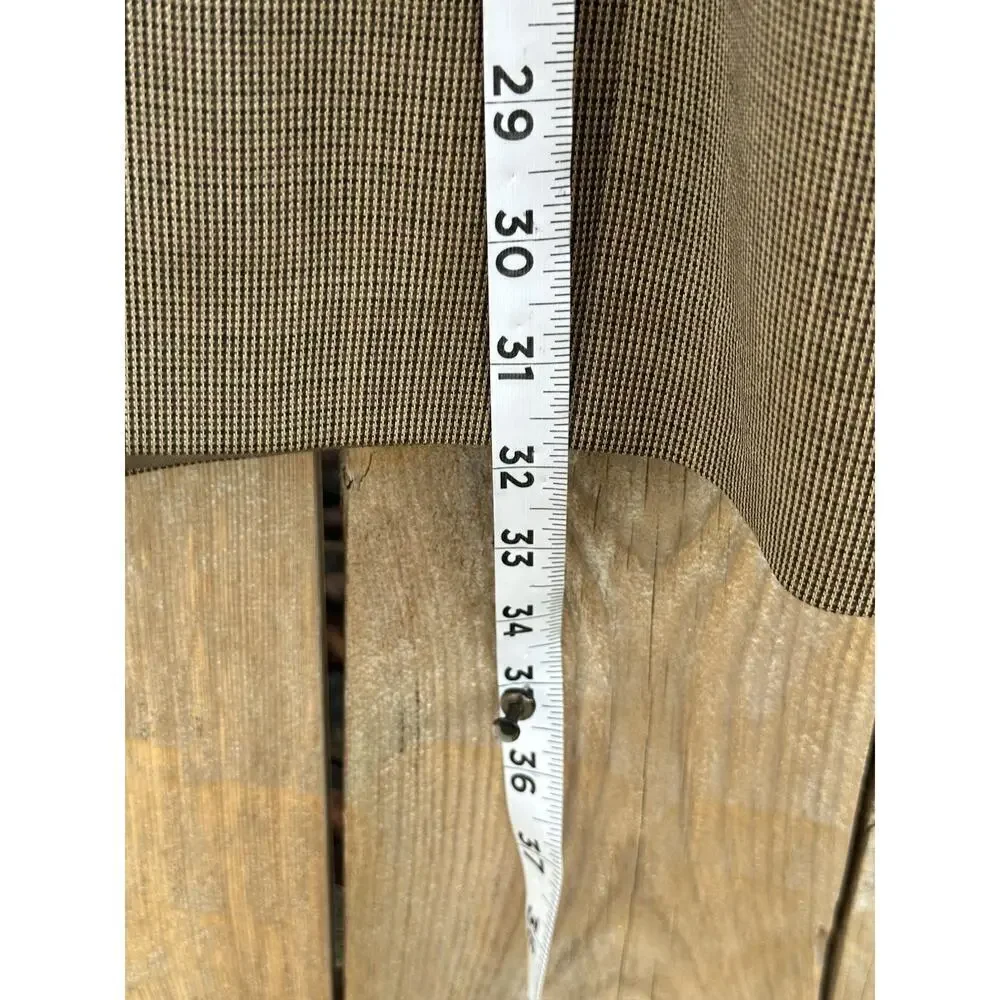 Vintage 90s Tommy Hilfiger Mens 44R Wool Houndstooth Sport Coat Suit Jacket USA